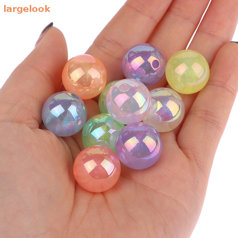 Set 10 Hạt Tròn 16mm Phát Quang Dùng Để Làm Đồ Trang Sức Thủ Công