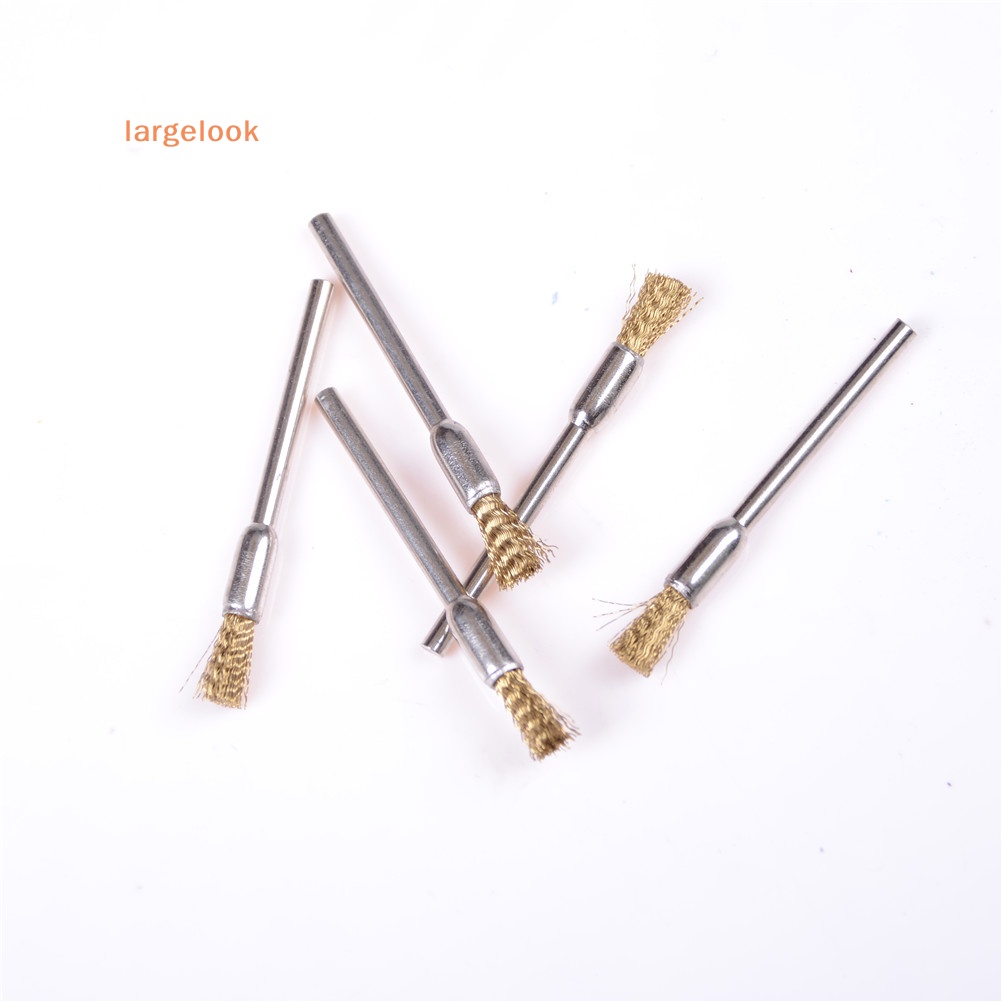 Set 5 Cọ Đánh Bóng Bánh Xe Bằng Dây Đồng Thau Kích Thước 3mm * 5mm