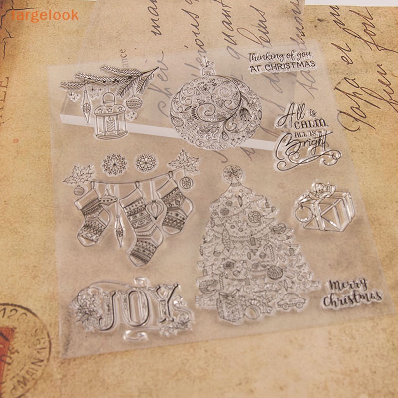 Tem Đóng Dấu Bằng Silicon Cao Su Trong Suốt Dùng Trang Trí Sổ Tay DIY