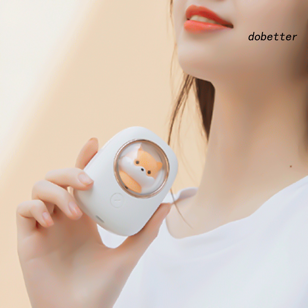 Quạt Làm Mát Đeo Cổ 3 Tốc Độ Rảnh Tay Kèm Sạc USB Tiện Dụng Cho Mùa Hè