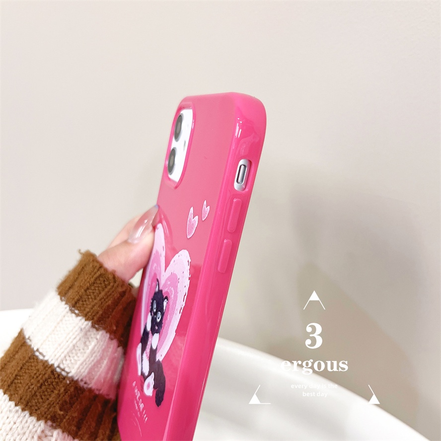 Ốp Điện Thoại TPU Mềm Bóng In Hình Mèo Cho IPhone 14 13 12 11 Pro Max SE2020 X XR Xs Max 7 8 6 6s Plus
