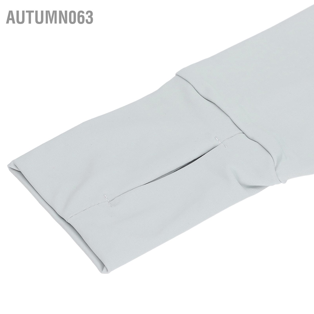 Autumn063 Chống tia cực tím Tay áo làm mát Bảo vệ UPF 50 chống nắng co giãn thoáng khí dành cho du lịch ngoài trời Đi xe đạp Màu xám
