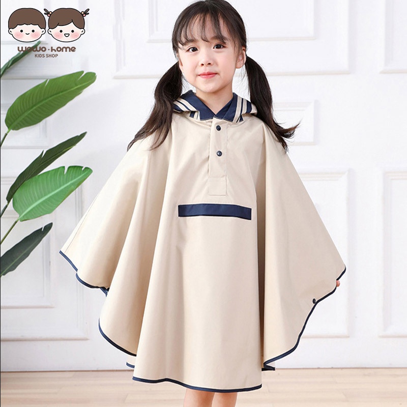 Áo Mưa Đi Học Kiểu Hàn Quốc Dễ Thương Cho Bé