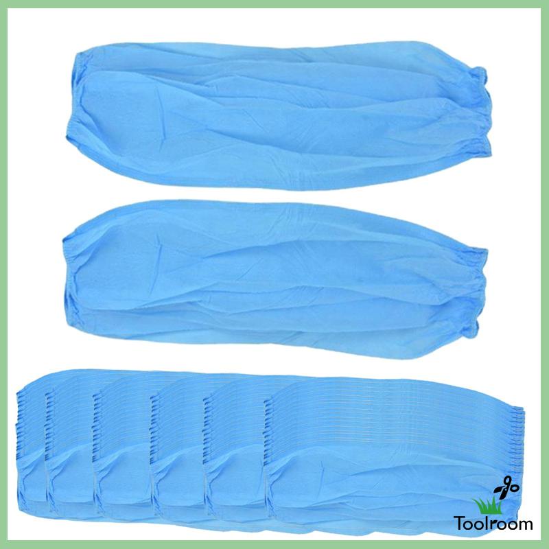 Set 50 Cặp Ống Tay Áo Bằng Vải Không Dệt Co Giãn Sử Dụng Một Lần