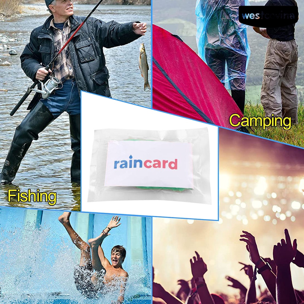 [COD]☁Set 5 Áo Mưa Mini Thoải Mái Chống Thấm Nước Dùng Một Lần Cho Nam