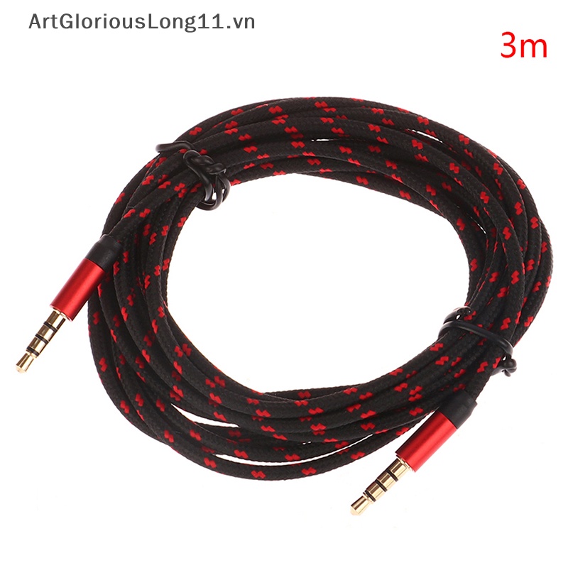 Dây Cáp Âm Thanh Nối Dài Tai Nghe 3.5mm Male Sang Male AUX Cho Điện Thoại / Máy Tính / Xe Hơi
