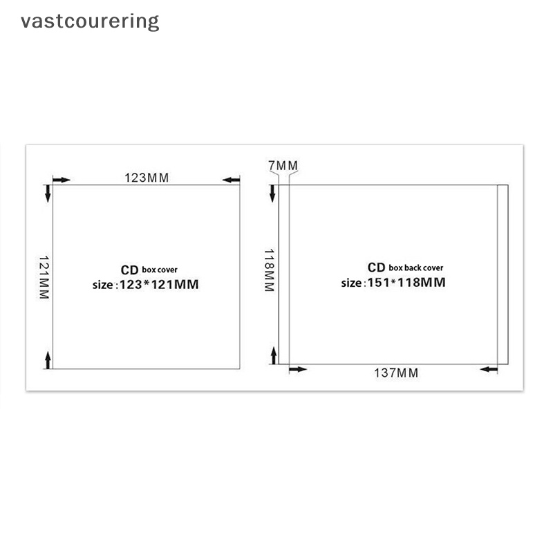 Hộp Đựng Đĩa CD Bằng Nhựa PP Trong Suốt Dung Tích 1-2