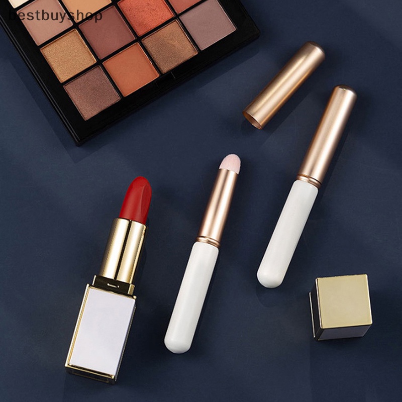 Cọ Tô Son Môi Đầu Tròn Mini Có Nắp Đậy YHN