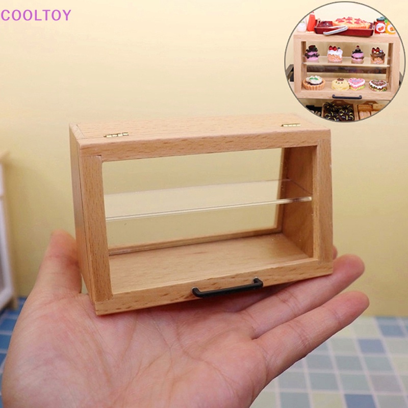 Mô Hình Tủ Trưng Bày Bánh Kem Tỉ Lệ 1: 12 Độc Đáo Trang Trí Nhà Búp Bê