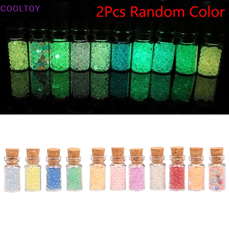 Bộ 2 Lọ Điều Ước Mini Dạ Quang Dùng Trang Trí Nhà Búp Bê DIY