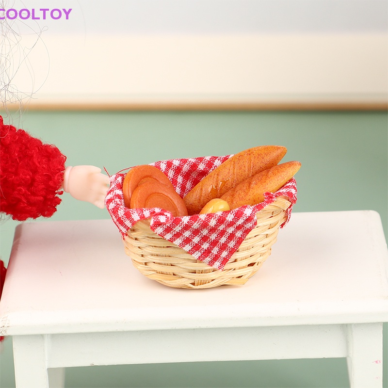 1 Rổ Bánh Mì Đồ Chơi Mini Tỷ Lệ 1: 12 Dùng Để Trang Trí Nhà Búp Bê