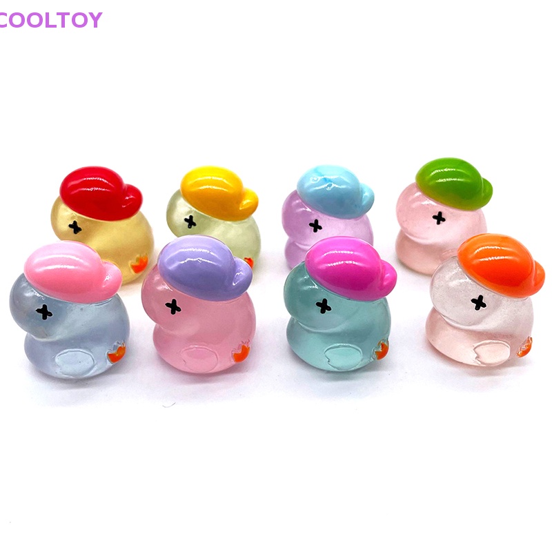 Bộ 2 Mô Hình Hoạt Hình Mini Bằng Nhựa Resin Phát Quang Trang Trí Xe Hơi