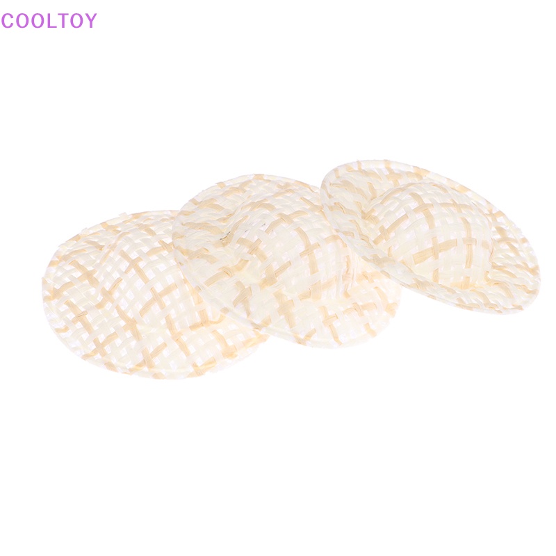 Set 10 Nón Rơm Mini 5cm Trang Trí Nhà Búp Bê