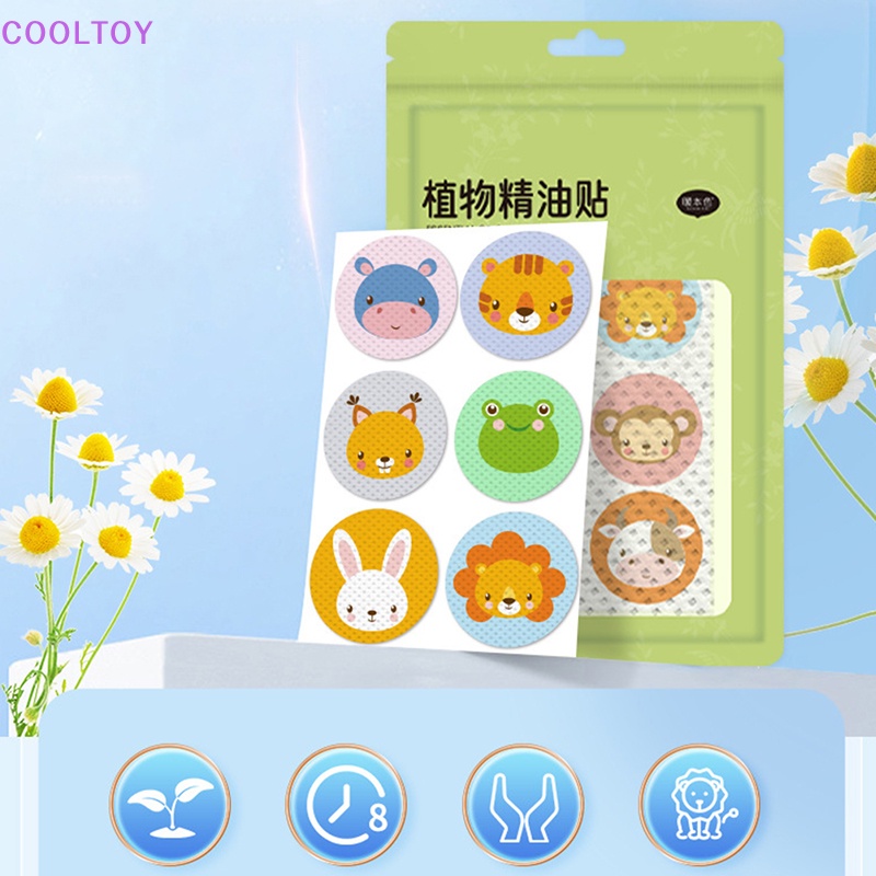 Cooltoy Set 36 Miếng Dán Chống Muỗi Nhẹ Nhàng Họa Tiết Hoạt Hình Cây Cối Không Để Lại Dấu Vết
