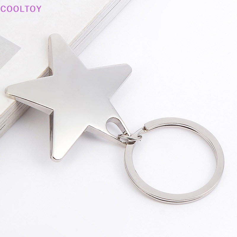 Móc Khóa Kim Loại Hình Ngôi Sao Năm Cánh Sáng Tạo