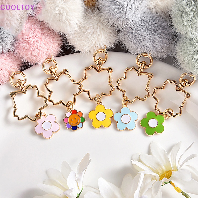 Móc Khóa Hình Hoa Hướng Dương Phối Lông Xù Dễ Thương Dành Cho Nữ