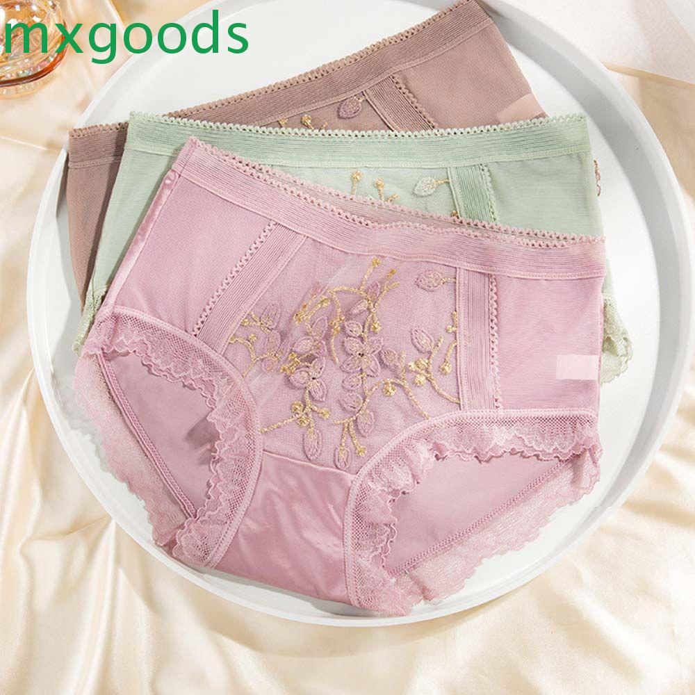 Quần Lót Cotton Không Đường May Phối Lưới Thoáng Khí Phong Cách Hàn Quốc Cho Nữ