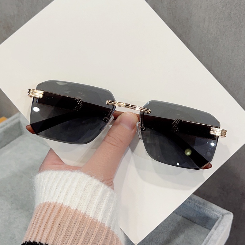 Kính Mát Gọng Gỗ Hình Chữ Nhật Thời Trang Cho Nam Nữ