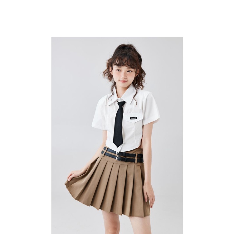 Áo Sơ Mi Ngắn Tay Thiết Kế Mới Thời Trang Mùa Hè Theo Phong Cách Nhật Bản Cho Nữ