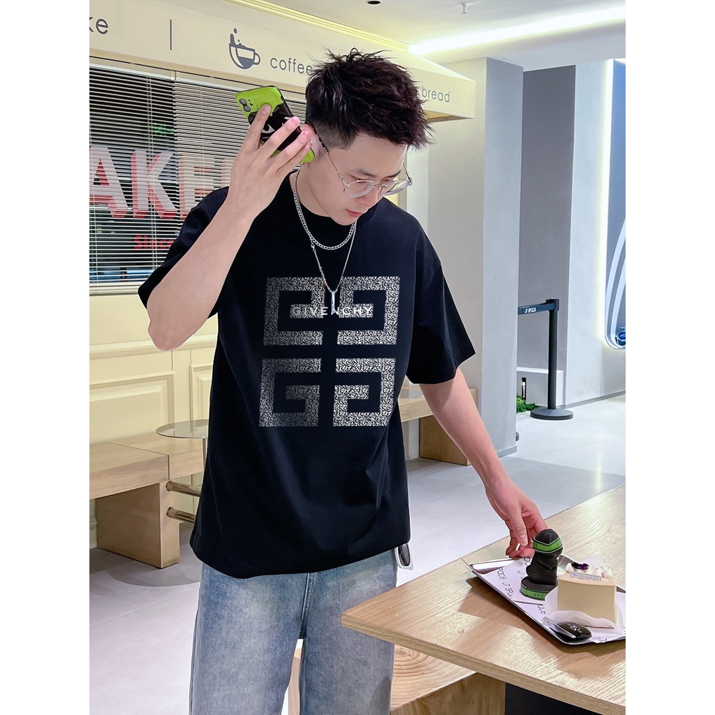 Áo Thun Tay Ngắn Cổ Tròn In Chữ Given Thời Trang Mùa Hè Cho Nam Và Nữ