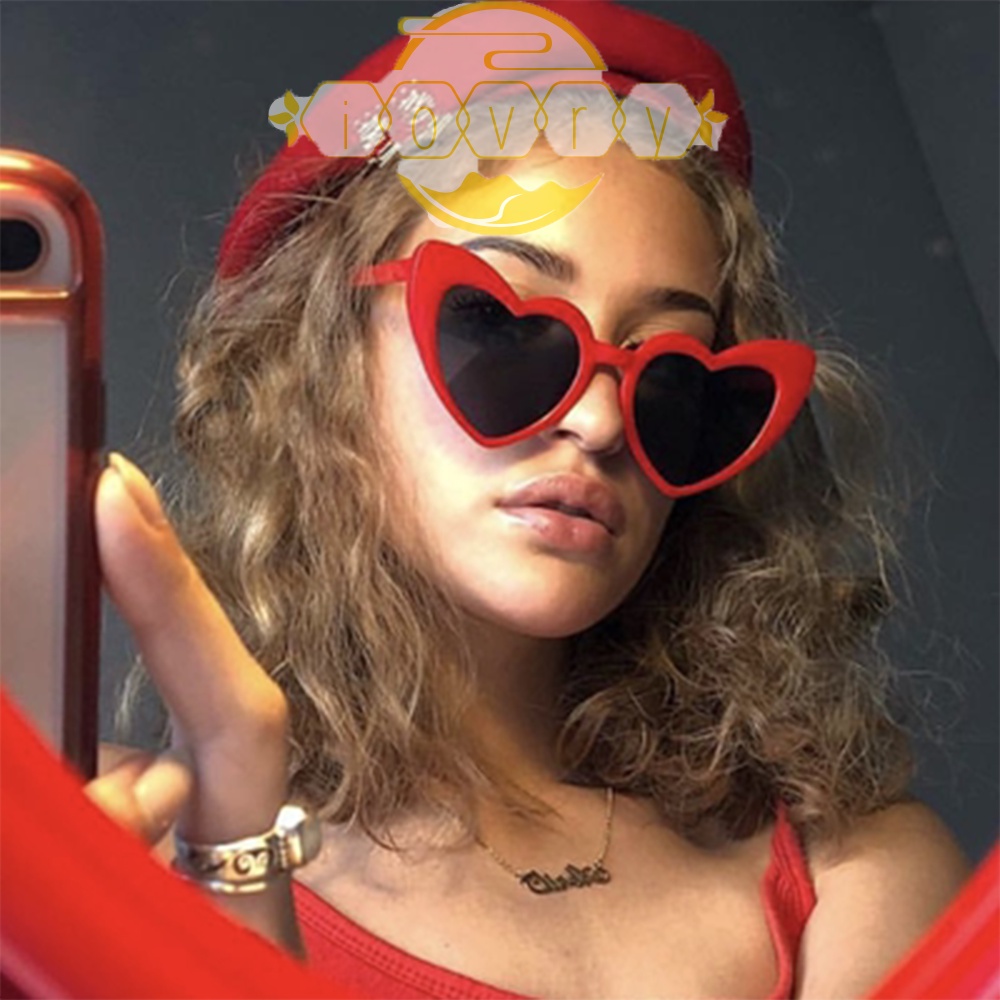 Kính Mát Hình Trái Tim Thời Trang Cho Nữ