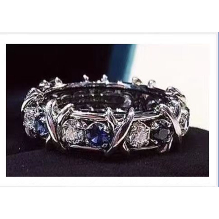 Nhẫn Mạ Vàng Đính Đá Zircon Sang Trọng Thời Trang