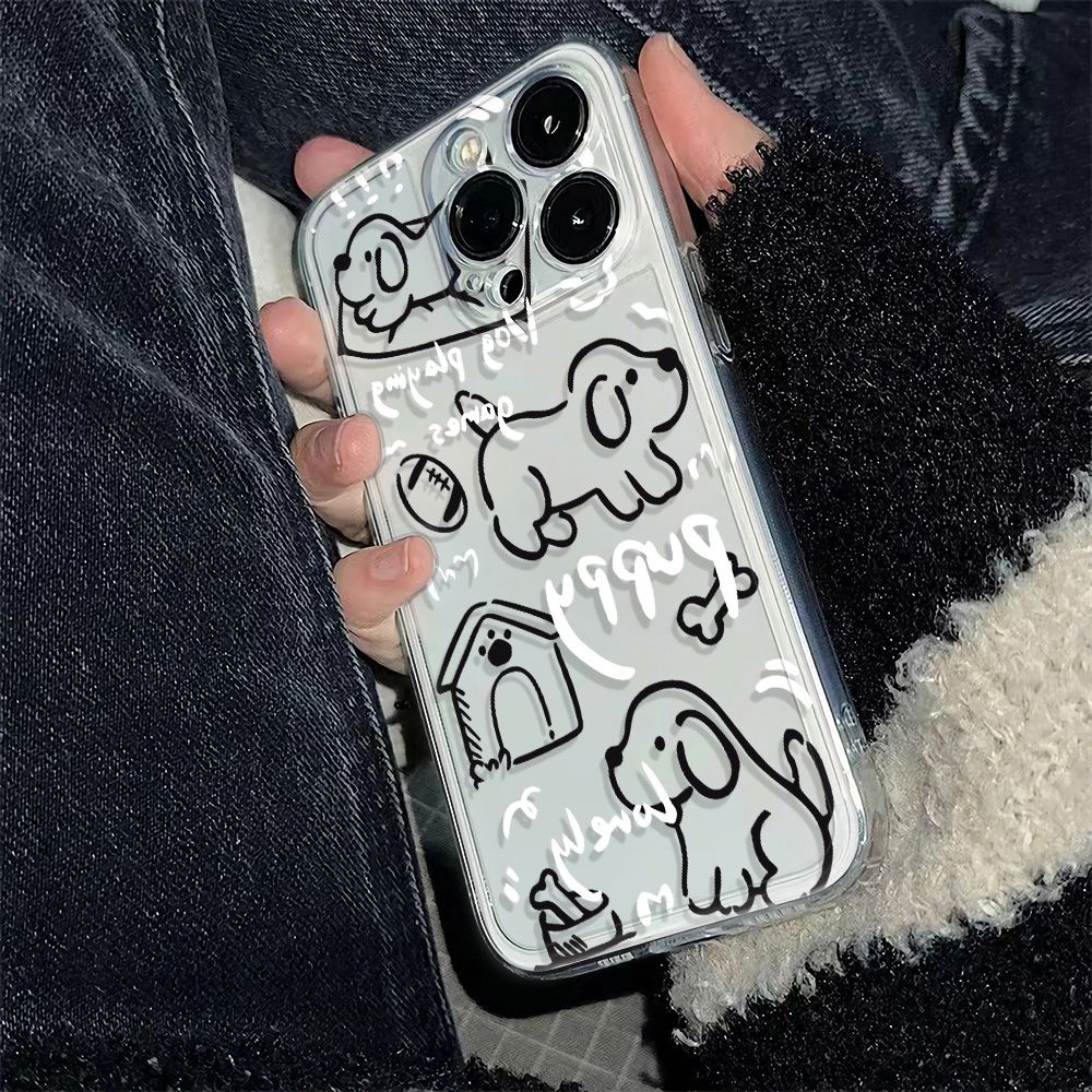 ✅Ốp Điện Thoại Mềm Chống Sốc Hình Cún Dễ Thương Cho Iphone 78 Max6Iniphone1214ProPlus 1113 LI8N