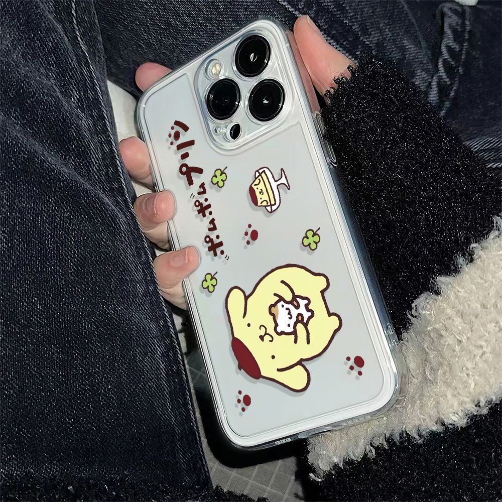 ✅Ốp Điện Thoại Dẻo Họa Tiết Chú Chó Pudding Đơn Giản Chống Sốc Cho iPhone12 13 78max11 14pro 6In Plus