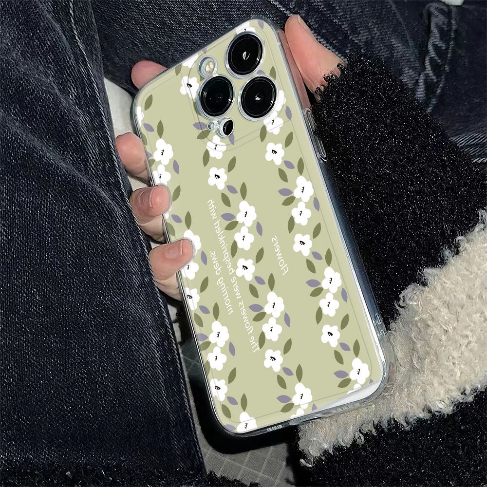 ✅Ốp Điện Thoại Mềm Chống Sốc Họa Tiết Hoa 6In Cho Iphone 11 Max 1378I 1214Pro Plus