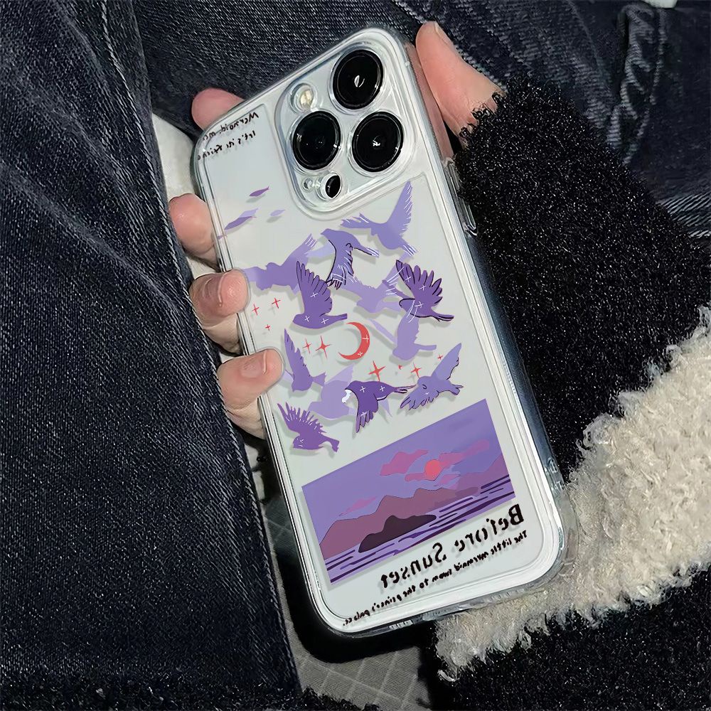 ✅Ốp Điện Thoại Mềm Chống Sốc 78 Phong Cách Sea Blue 14pro11max Apple plus13 KBIH Cho iPhone12 Pigeon 6In