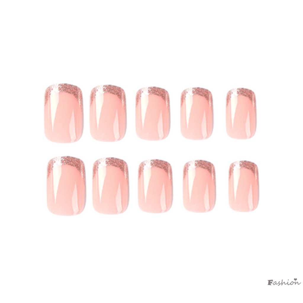 Móng Tay Giả Đính Kim Tuyến Lấp Lánh Chống Thấm Nước Và Chống Trầy Xước