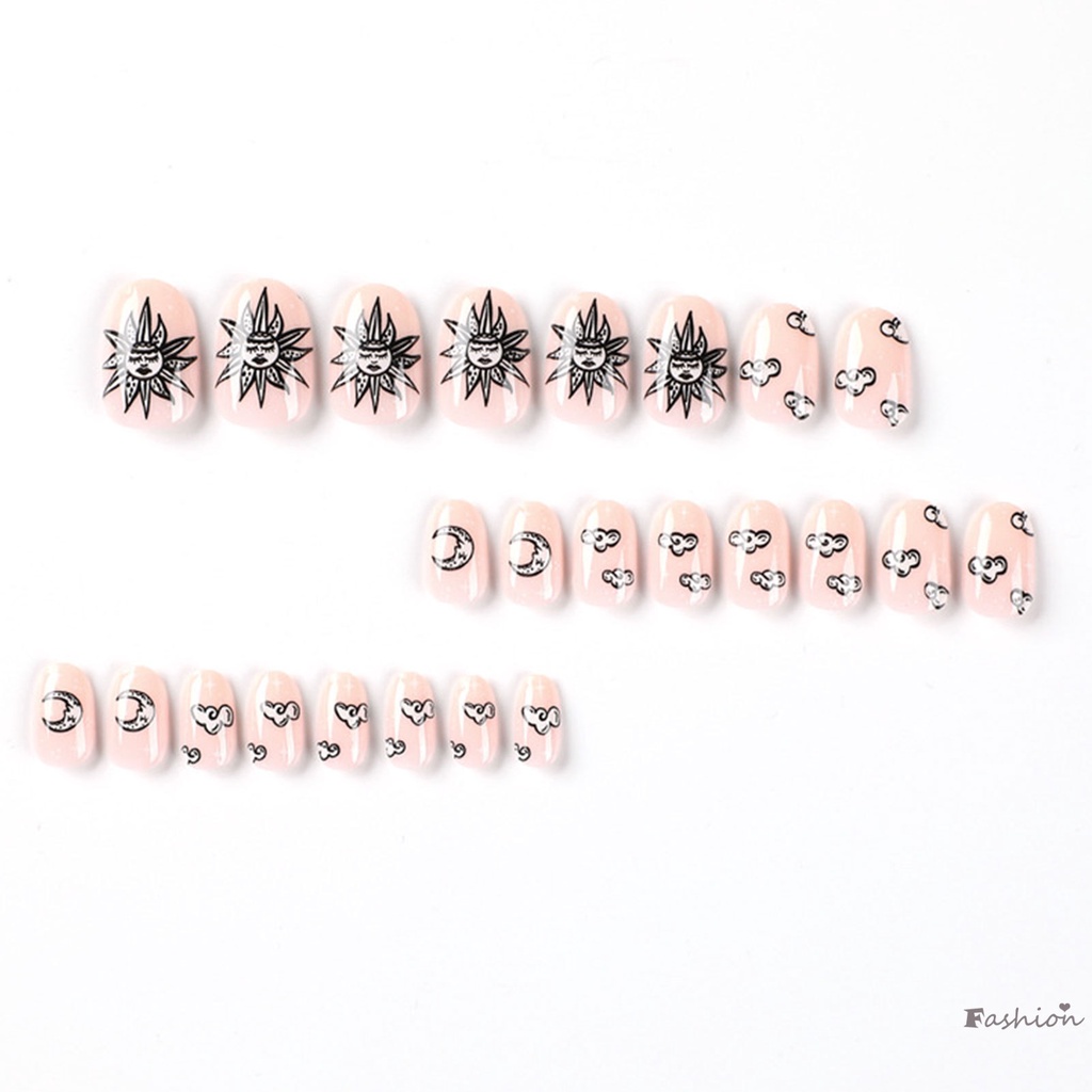 Móng Tay Hiệu Ứng Ngôi Sao Đám Mây Mặt Trăng Lâu Trôi Với