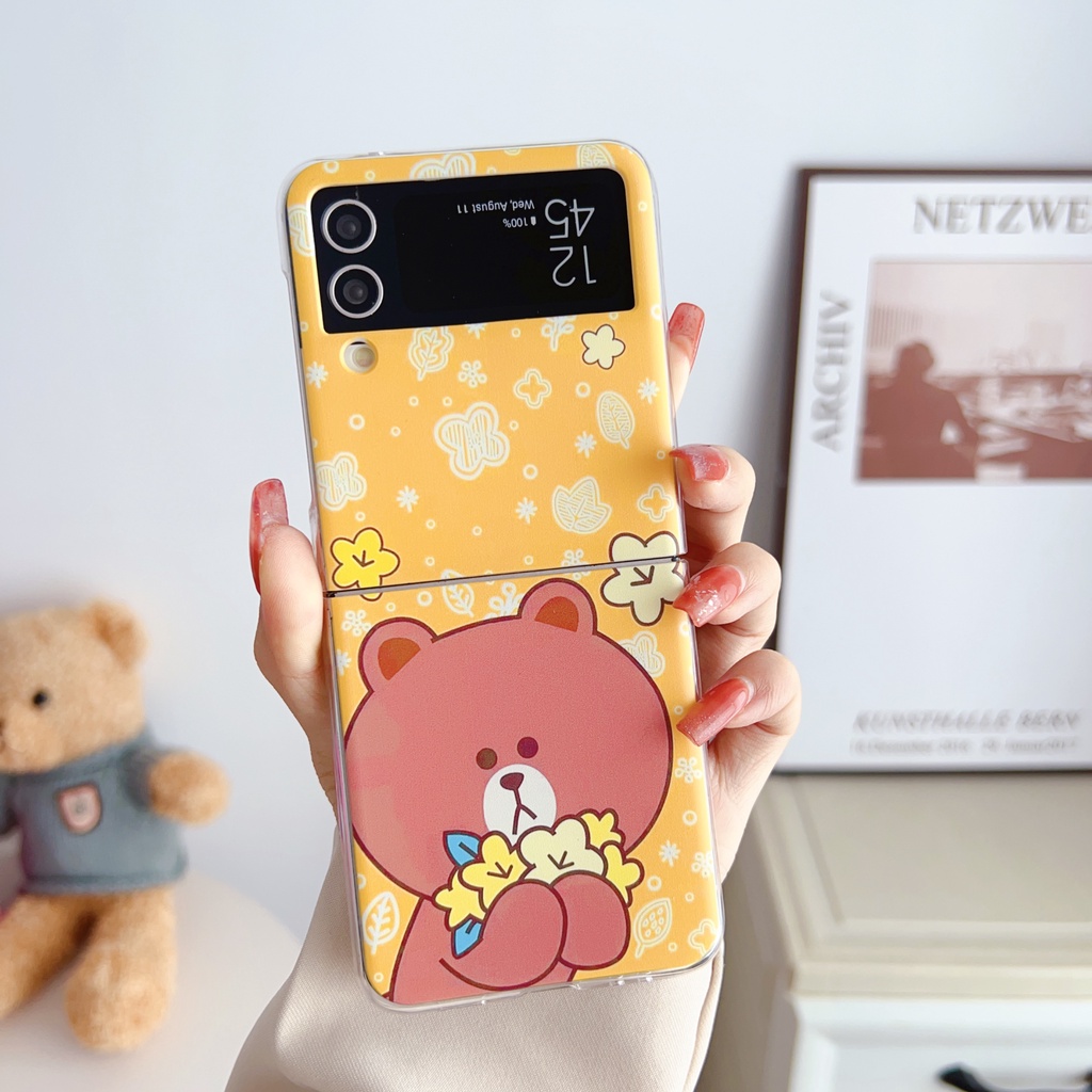 Ốp Điện Thoại PC Họa Tiết Hoạt Hình Anime Dễ Thương Cho Samsung Galaxy Z Flip 4 Z Flip 3 Samsung Z Flip4 Z Flip3