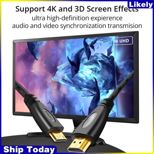 Cáp Chuyển Đổi Tốc Độ Cao Mini 4K HDMI Chohdmi