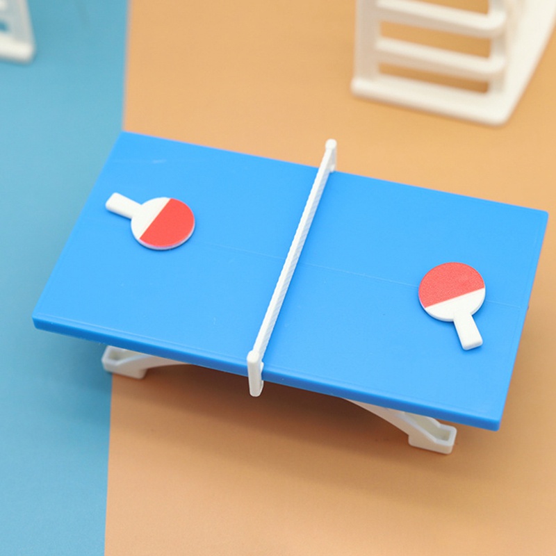 Mô Hình Đồ Chơi Bóng Đá Và Bóng Bàn Mini Trang Trí Nhà Búp Bê