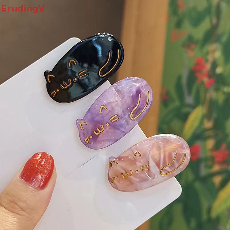 Kẹp Tóc Hình Chú Mèo Nhỏ Dễ Thương Phong Cách Hàn Quốc Cho Nữ