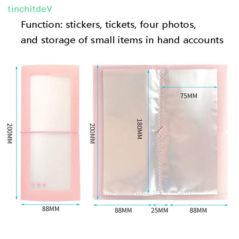 Set 30 Tờ Nhãn Dán Trong Suốt Dùng Trang Trí Album Ảnh Tiện Dụng