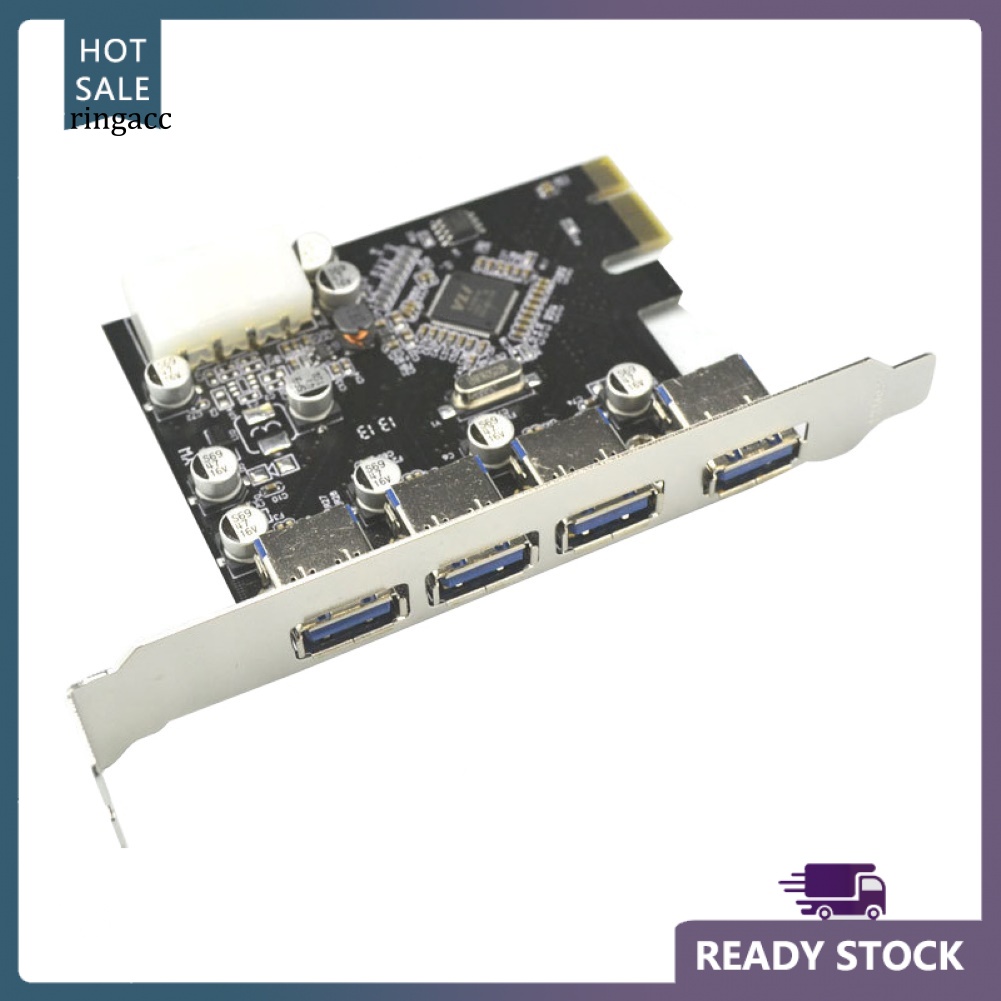 Card Mở Rộng RGA Inside 4 USB 3.0 PCI-E PCI Express Cho Máy Tính Để Bàn