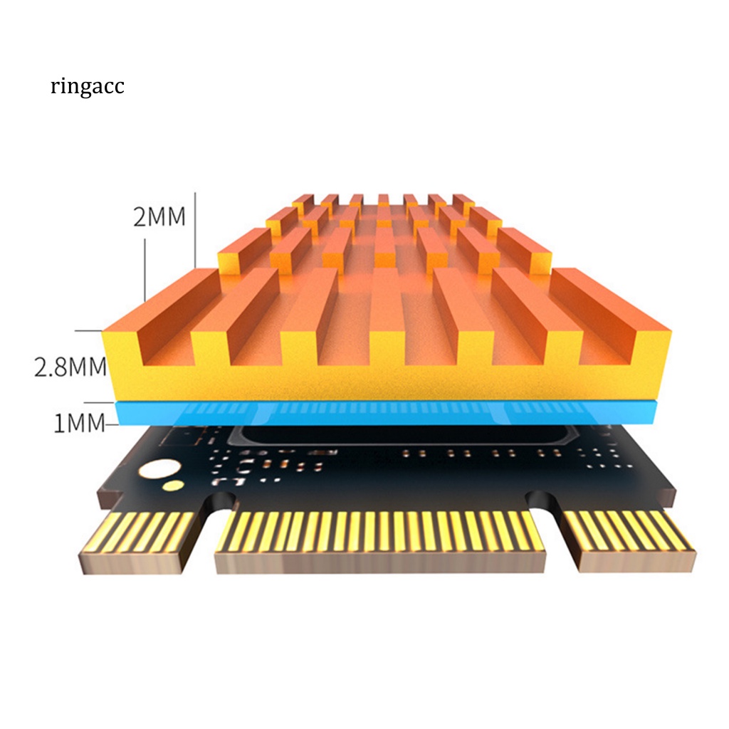 Rga Phụ Kiện Tản Nhiệt Chống Mài Mòn Chịu Nhiệt Độ Cao M.2 SSD NVME Cho Máy Tính