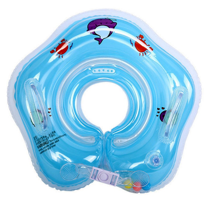 Phao Bơi Bơm Hơi Bằng PVC Dày Hai Lớp 38cm Màu Sắc Ngẫu Nhiên Cho Bé