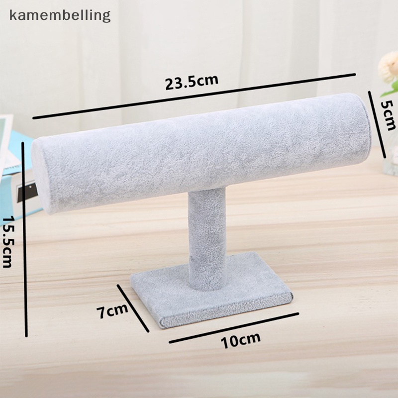 Kamembelling Giá Đỡ Trưng Bày Trang Sức Vòng Tay Chữ T Bằng Nhung Chất Lượng Cao