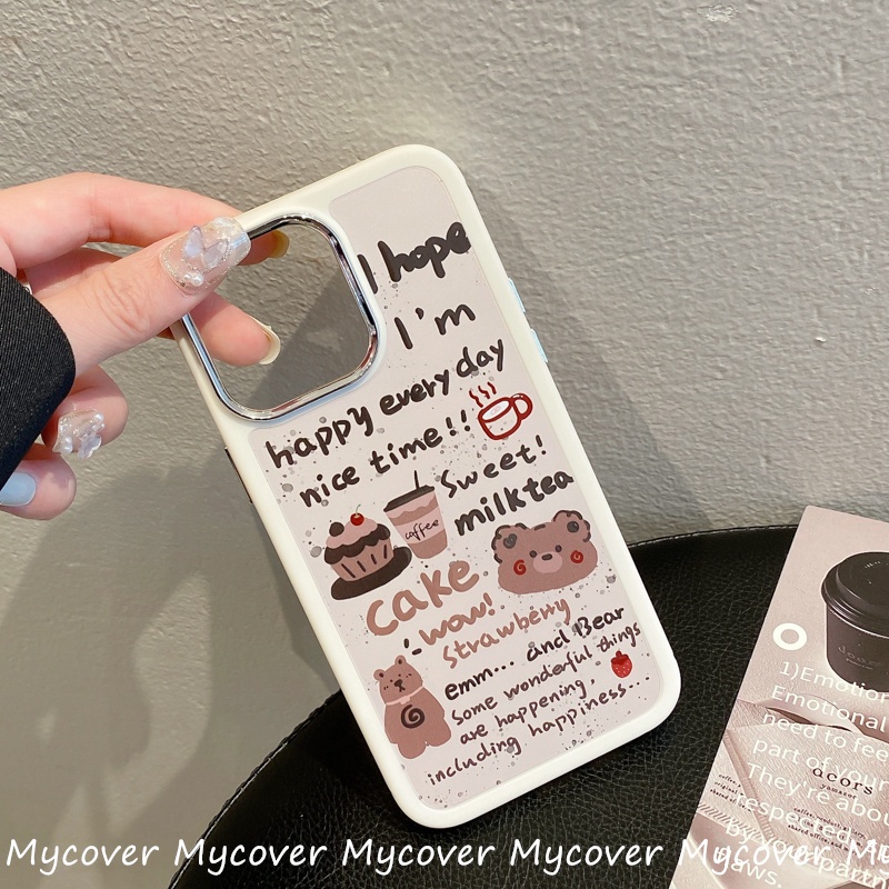 Ốp Điện Thoại Chống Sốc 3 Trong 1 Họa Tiết Đáng Yêu Cho iPhone 14 13 12 11 Pro Max