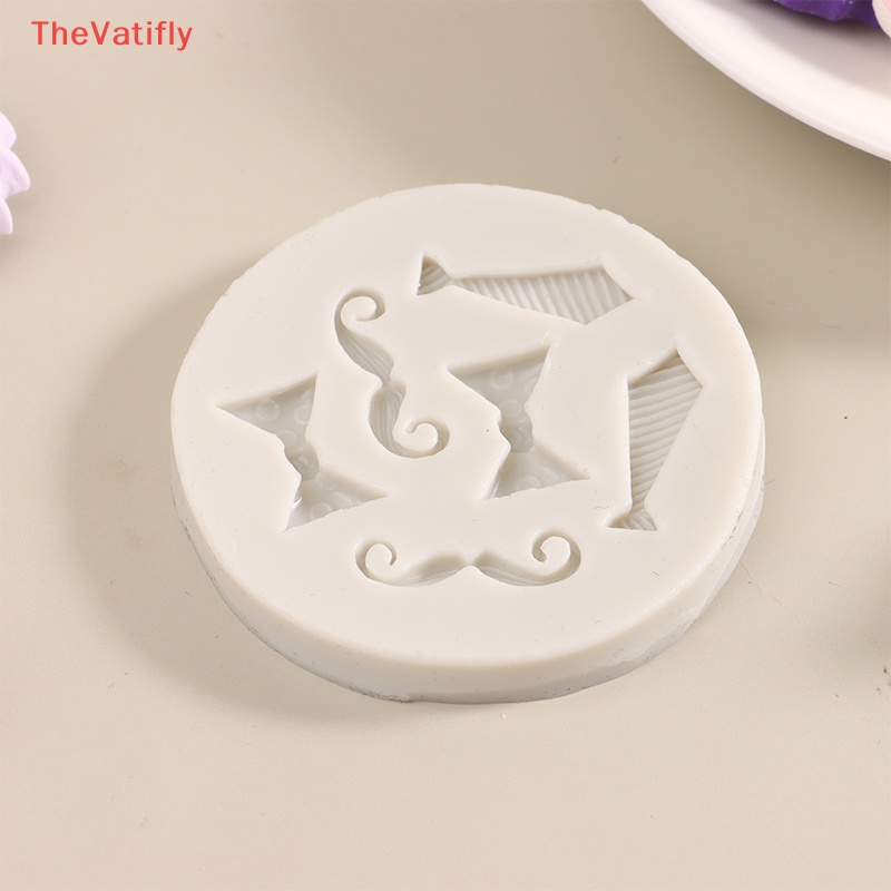 1 Khuôn Silicone Làm Bánh Cupcake Hình Râu Nơ DIY