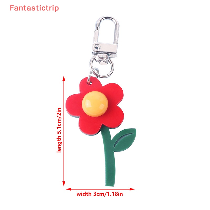 [Fantastictrip] Móc Khóa Hình Bông Hoa Tối Giản Ngọt Ngào Cho Nữ