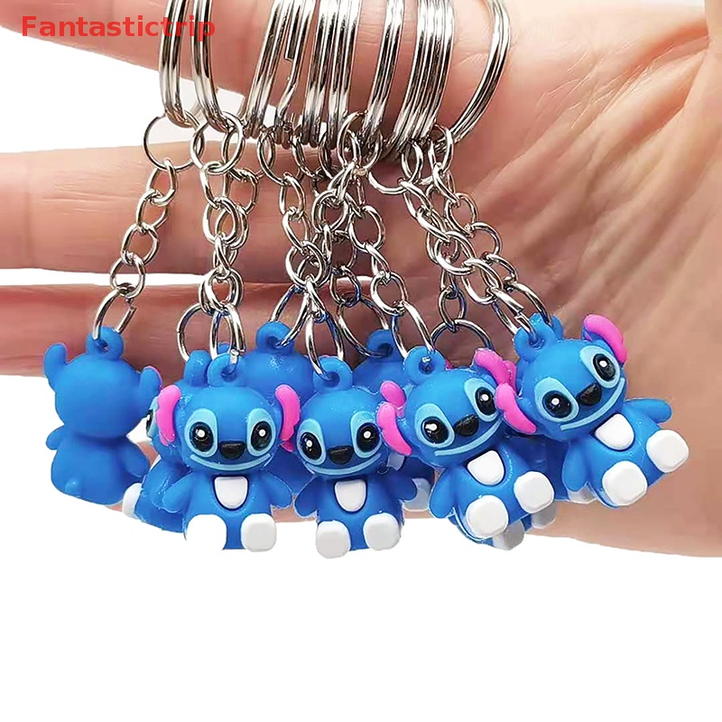 [Fantastictrip] Set 2 Móc Khóa Búp Bê Stitch Hoạt Hình Dễ Thương Cho Bé Trai Và Bé Gái Mới