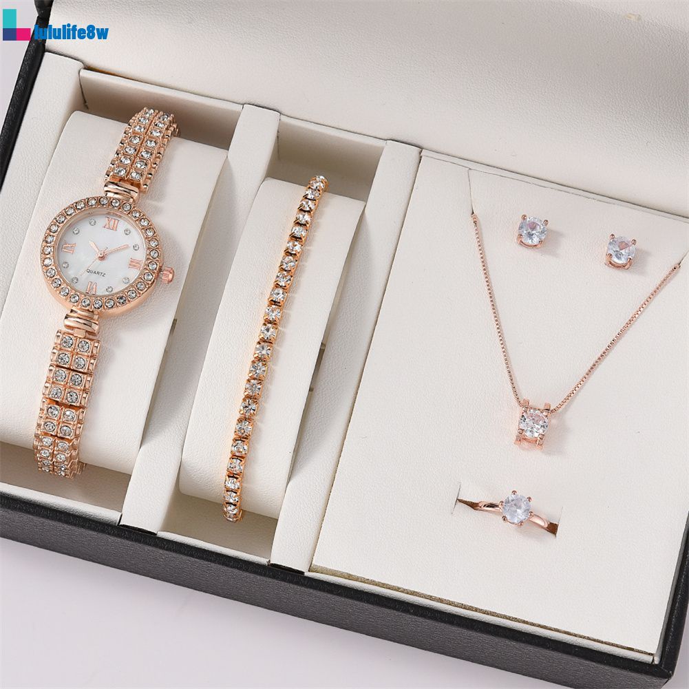Phụ Nữ Của Thép Ban Nhạc Đồng Hồ Geneva Giả Ba Mắt Của Phụ Nữ Giản Dị Hàn Quốc Phong Cách Vòng Tay Vòng Thạch Anh Đồng Hồ Thiết Lập lululife8w