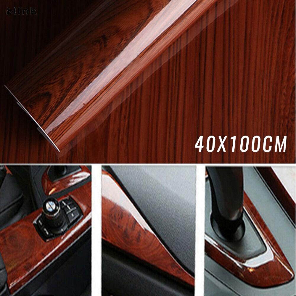 Cuộn Giấy Decal Vinyl Họa Tiết Vân Gỗ Tự Dính Dán Xe Hơi