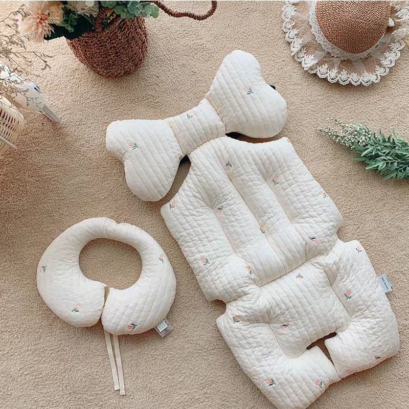 Đệm Lót Xe Đẩy Em Bé Chất Liệu Cotton Dày Mềm Mại