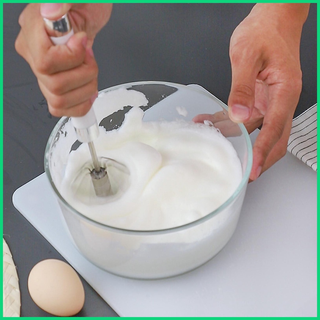 Dụng Cụ Đánh Trứng / Sữa Bột Bằng Thép Không Gỉ Chống Trượt Tiện Dụng Cho Gia Đình