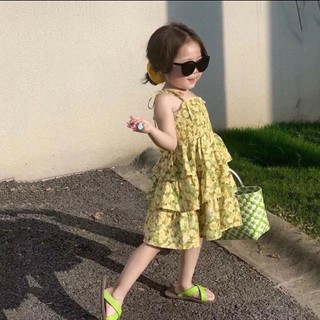 Váy maxi 3 tầng vải tơ lụa có dây thắt